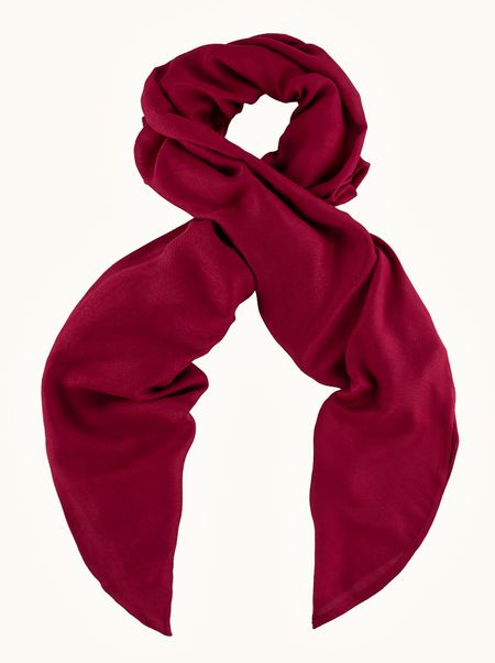 Szal 100% wiskoza gładki w kolorze czerwonym 75x180 cm