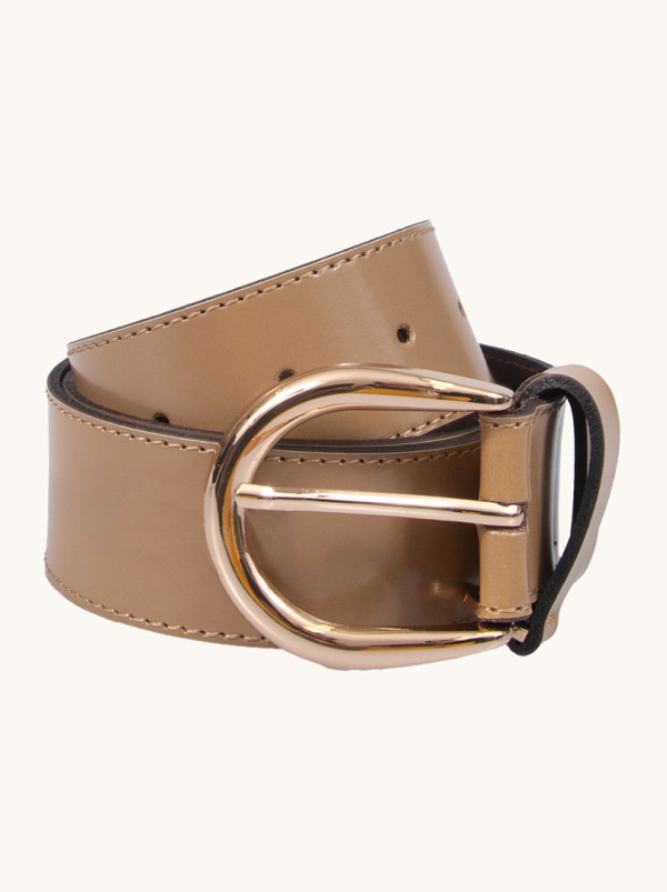 Pasek  w kolorze ciepłego karmelowego beżu Allora be unique