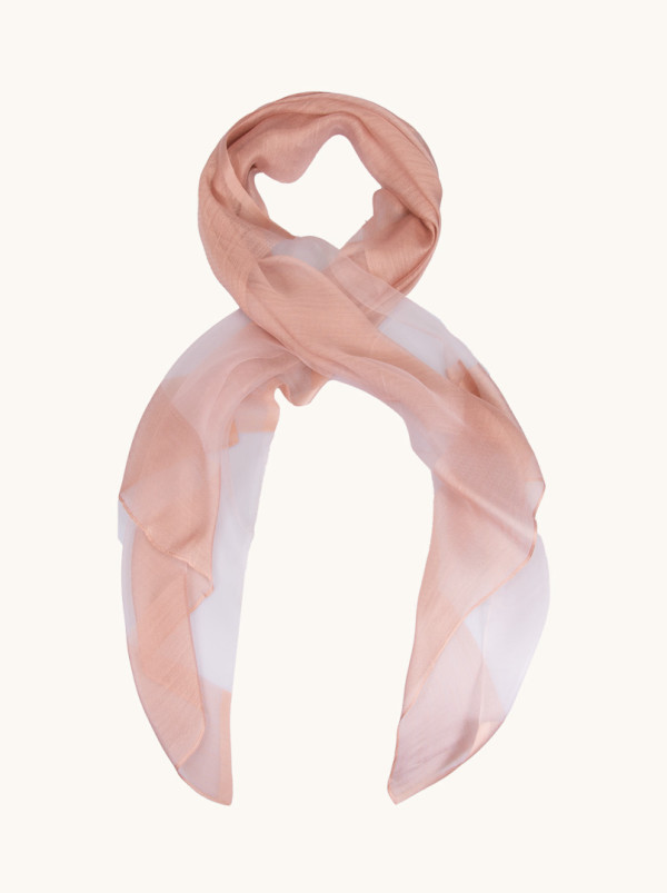 Pink evening shawl 80 cm x 190 cm