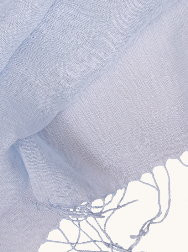Scarf 100% linen blue 65 x 200cm