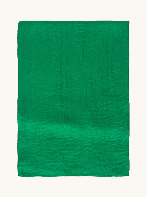 Szal wizytowy połyskujący w odcieniu zielonym 100cm x 170cm