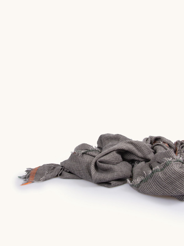 Light brown scarf light brown 90 cm x 210 cm