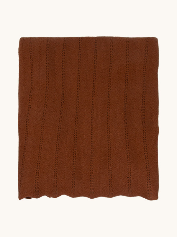 Exclusive cashmere brown shawl 60 cm x 220 cm PREMIUM