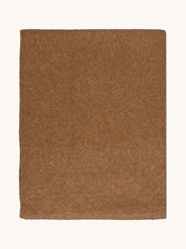 Scarf in caramel shade 32 cm x 190 cm