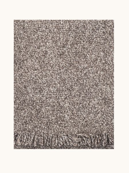 Szal brąz melanżowy z kaszmirem 25x150 cm PREMIUM