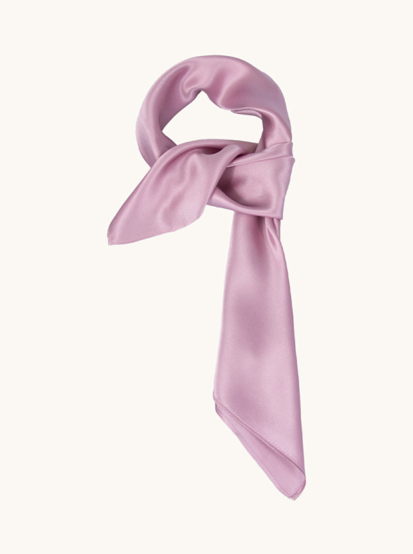 Apaszka z jedwabiu gładka fioletowa 70 cm x 70 cm