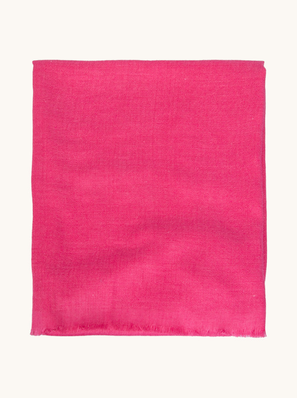 Viscose shawl in fuchsia 90 cm x 200 cm
