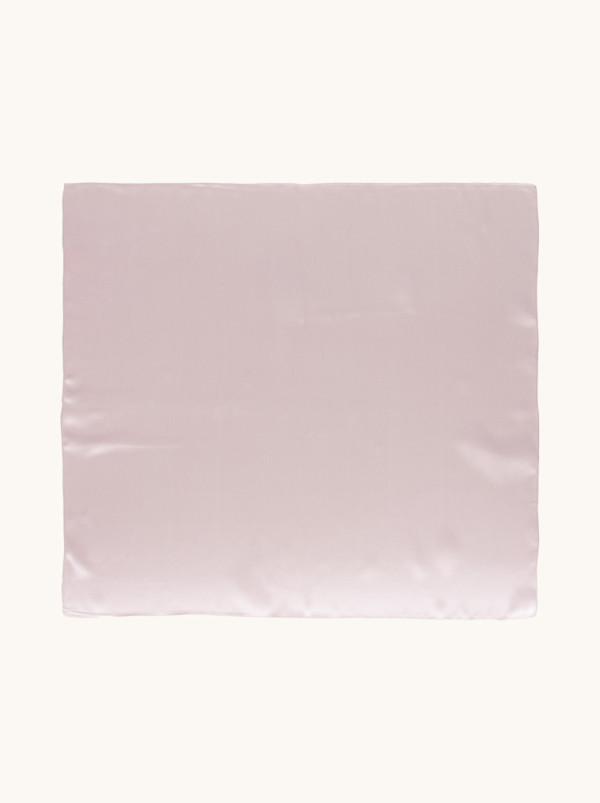 Silk scarf in powder pink 65 cm x 65 cm