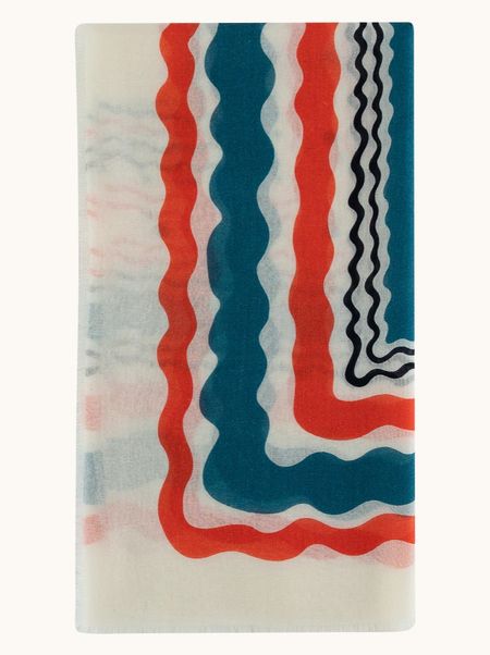 Chusta 100% wełna we wzory 100x100 cm