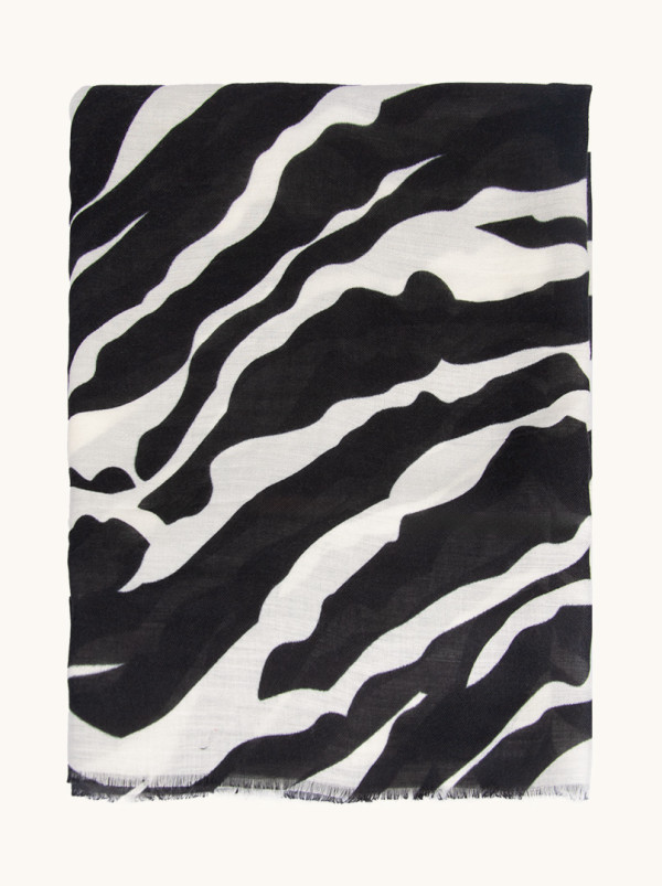 Szal 100% wiskoza z motywem zwierzęcym 90 cm x 180 cm