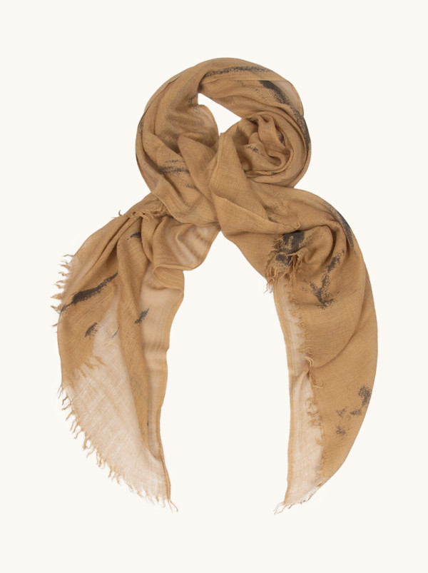 Szal brązowy 90cm x 200cm