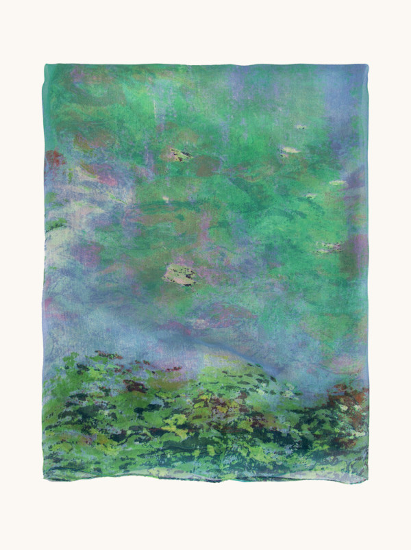 Scarf in the style of an impressionist painting 140cm x 170cm