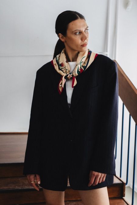 Autorska apaszka jedwabna Dualita 70×70 cm