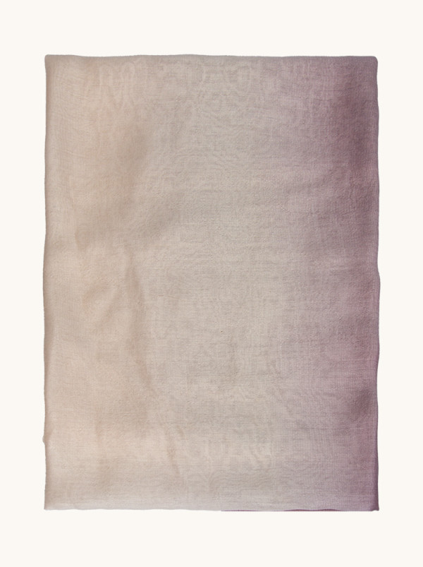 Elegant shawl in soft shades of beige and powder pink 75 cm x 190 cm