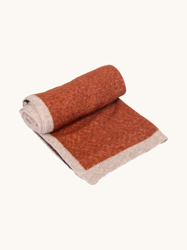 Brown shawl 50 cm x 200 cm