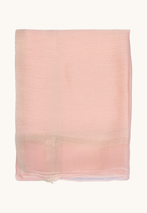 Powder evening shawl 65 cm x 195 cm