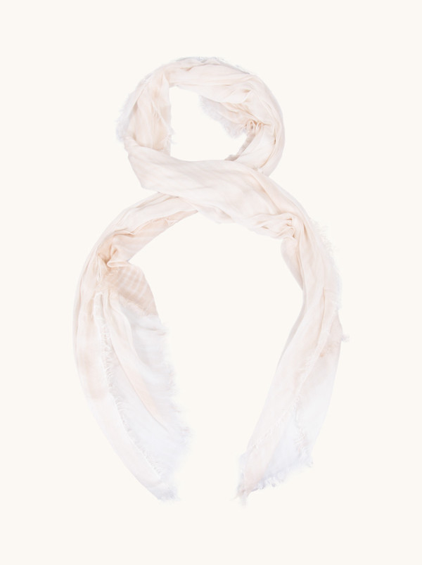 Szal 100% wiskoza w kolorze delikatnego beżu 100cm x 200cm