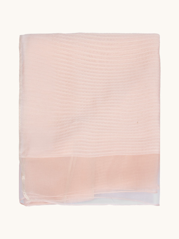 Evening shawl softly powder 65 cm x 195 cm