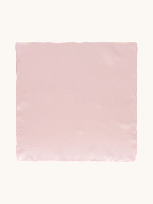 Apaszka jedwabna gładka w odcieniu różu 53x53 cm