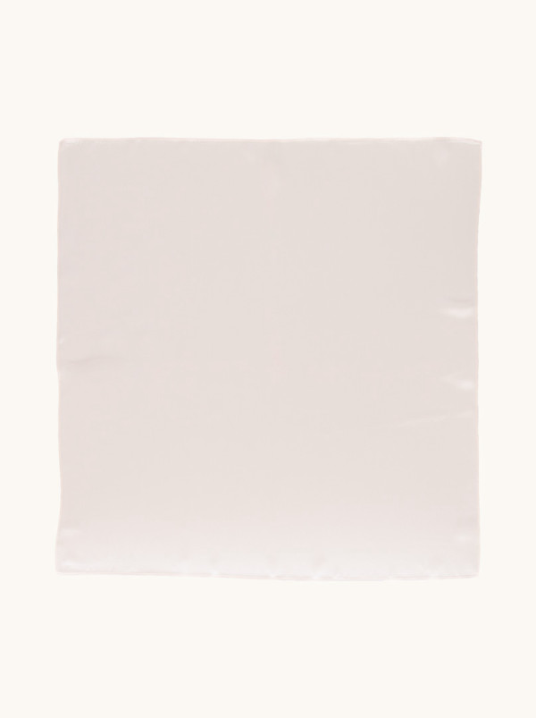 Jedwabna apaszka gładka w kolorze pudrowego różu 65x65 cm