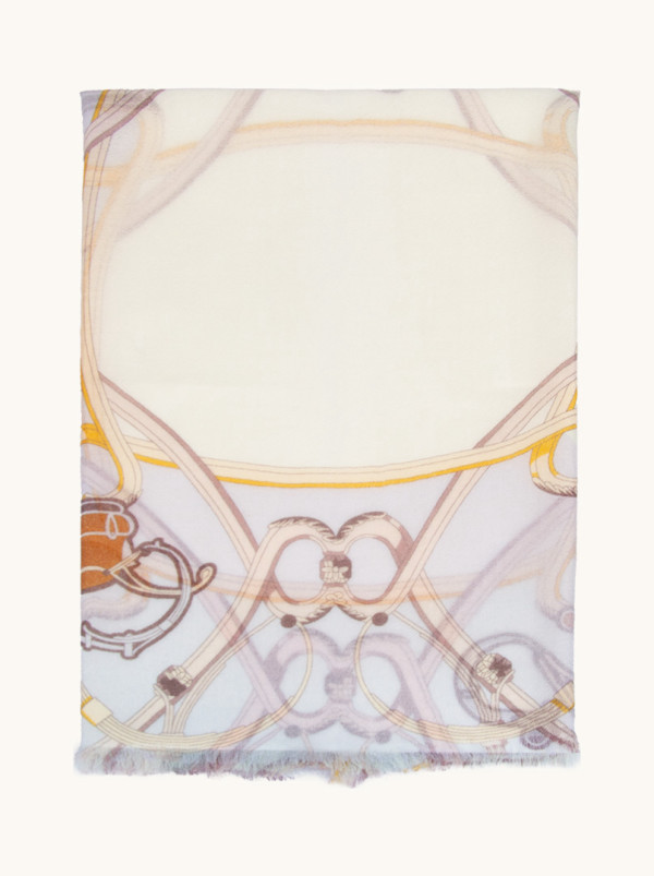 Ekskluzywny szal kaszmirowy wielokolorowy 70 cm x 200 cm PREMIUM