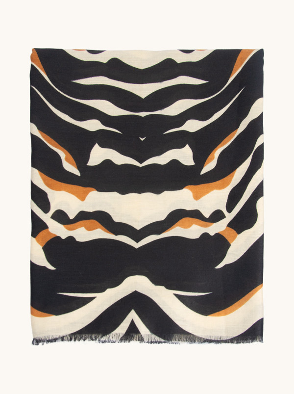 Szal 100% wiskoza w zwierzęcy print 90 cm x 180 cm