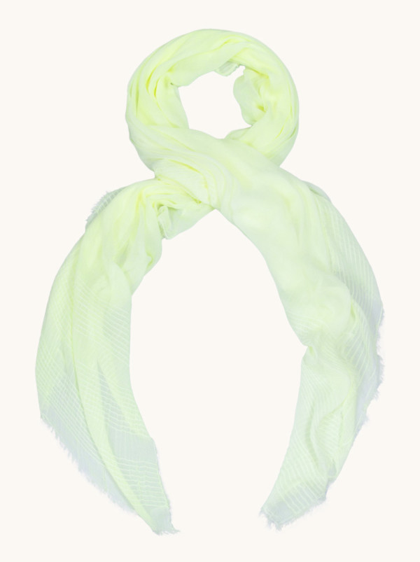 Lightweight viscose shawl neon yellow 100 cm x 195 cm