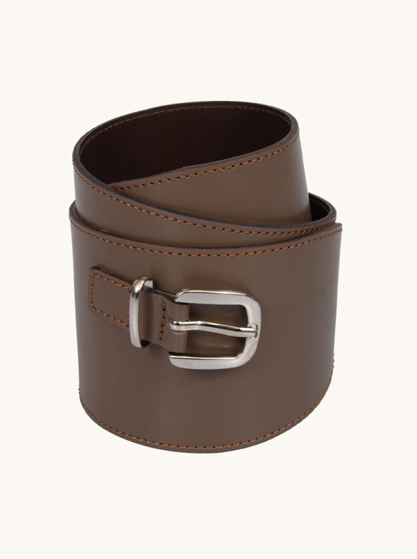 Pasek  w kolorze ciepłego brązu Allora be unique