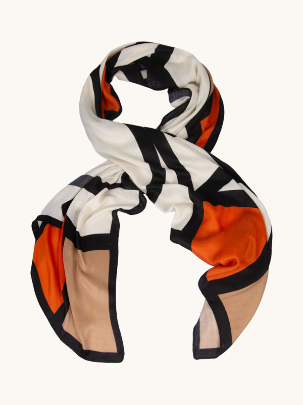 Light scarf dark gray 90 cm x 210 cm