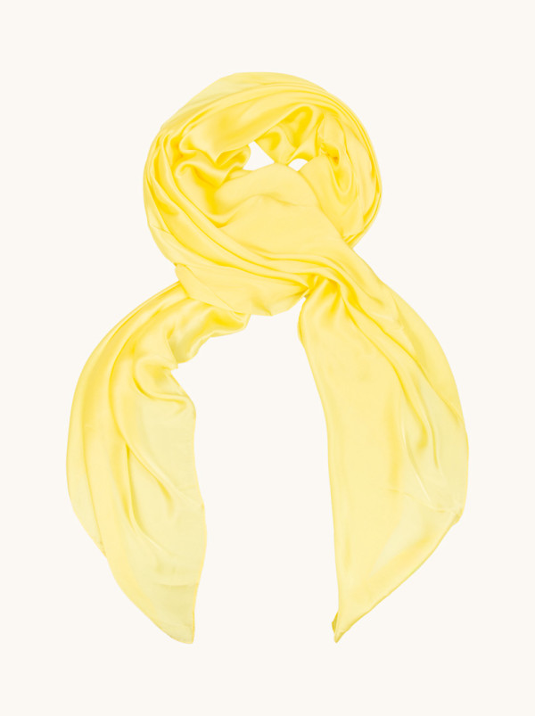 Shiny yellow formal scarf 100cm x 170cm