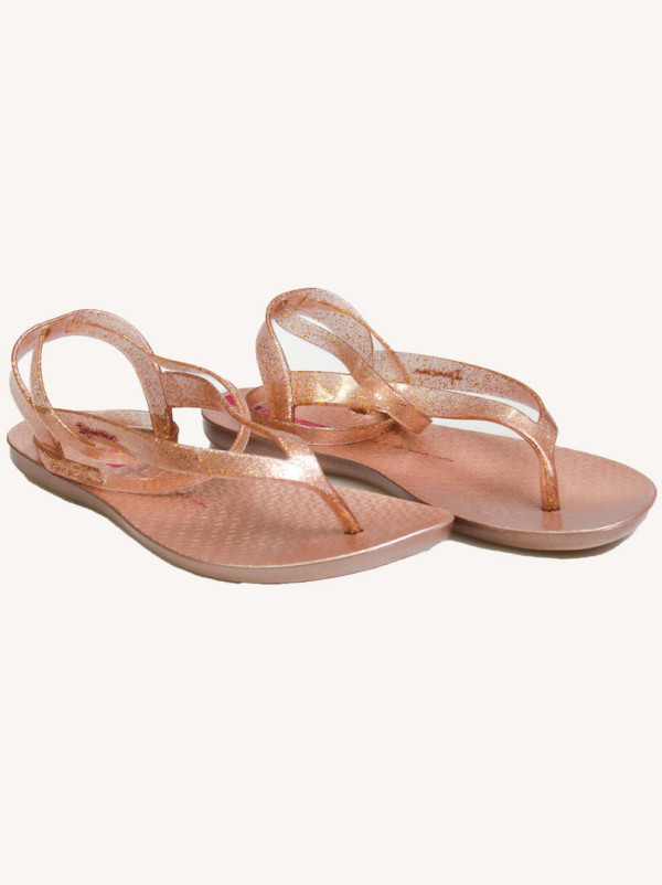 Sandały Ipanema Renova różowe z brokatem