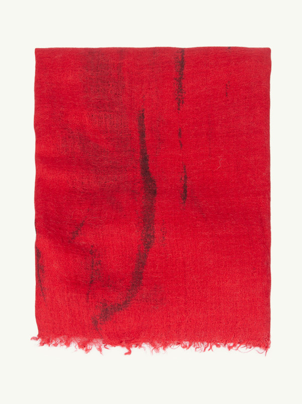 Shaded shawl in redcolor 100 cm x 210 cm