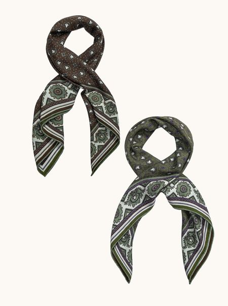 Apaszka dwustronna wełna 100% SELVA 90x90 cm PREMIUM