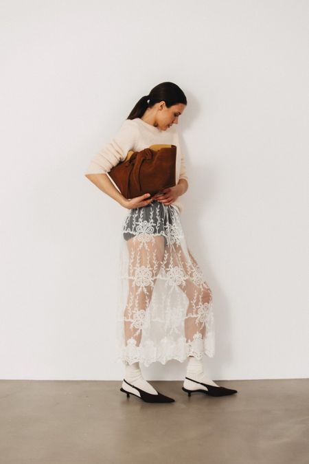 Zamszowa torebka damska NOEMI typu shopper karmelowa na ramię PREMIUM