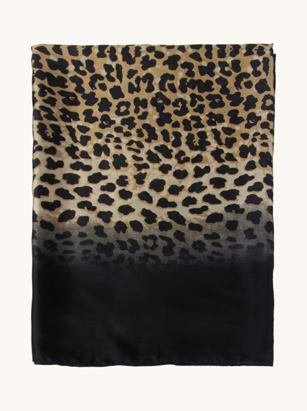 Szal w zwierzęcy print w wersji ombre 90cm x 180cm