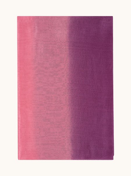 Szal wizytowy cieniowany różowo-śliwkowy 190 cm