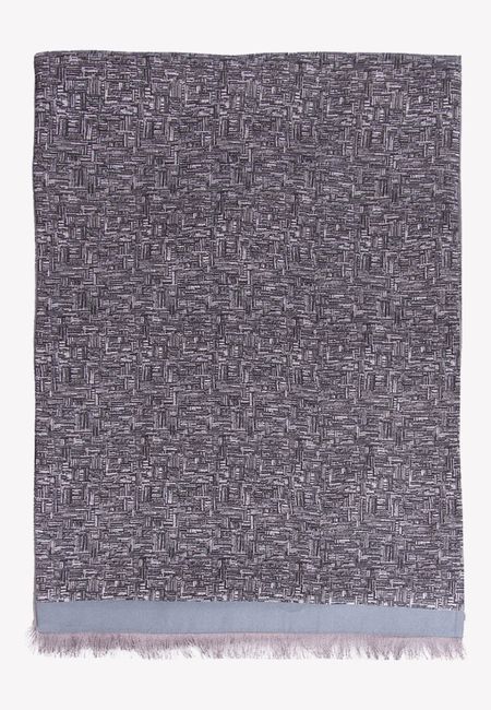 Męski szal jedwabny szary 30×180 cm ekskluzywny dodatek do płaszcza