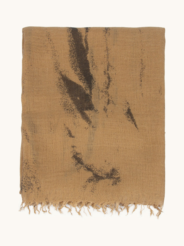 Szal brązowy 90cm x 200cm