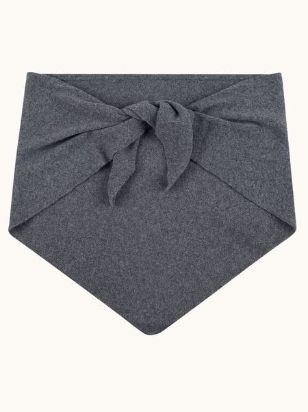 Chusta wełniana szara GRIS 116x116x180 cm PREMIUM