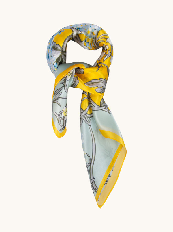 Jedwabna apaszka  Wiosenny blask 65cm x 65cm