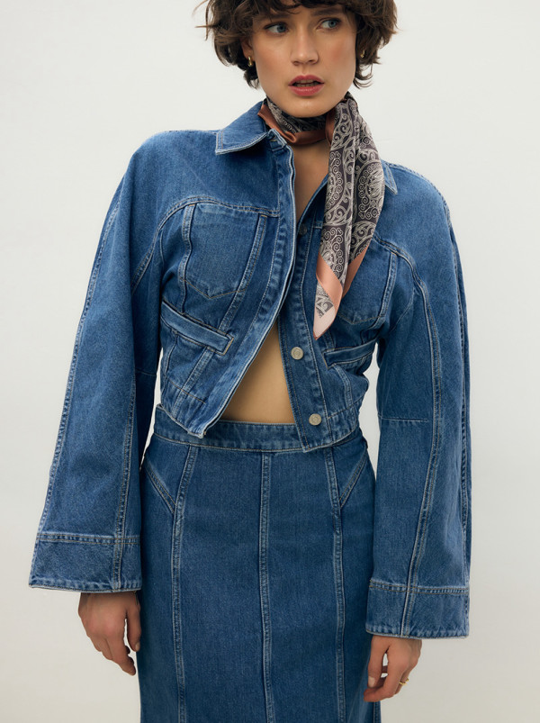 Apaszka jedwabna Wieczorne Echo 68x68cm PREMIUM