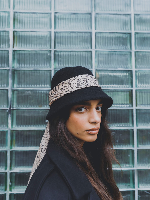 Szal jedwabny ROSA OMBRA 42x160 cm PREMIUM