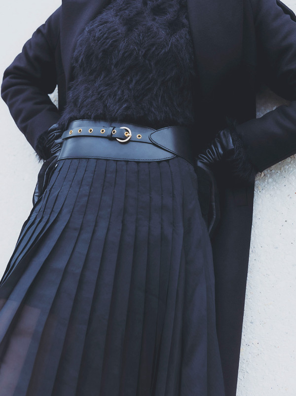 Pasek w kolorze czarnym Allora be unique PREMIUM