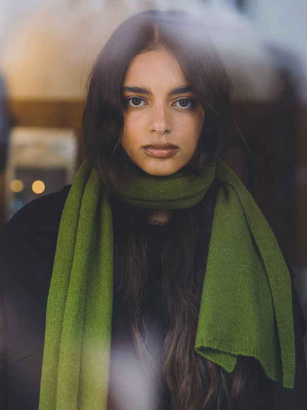 Szal wełniany ARDEA wełna 100% 35x190 cm PREMIUM