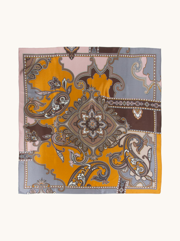 Apaszka jedwabna Orientalny paisley 90cm x 90cm