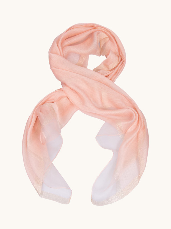 Powder evening shawl 65 cm x 195 cm