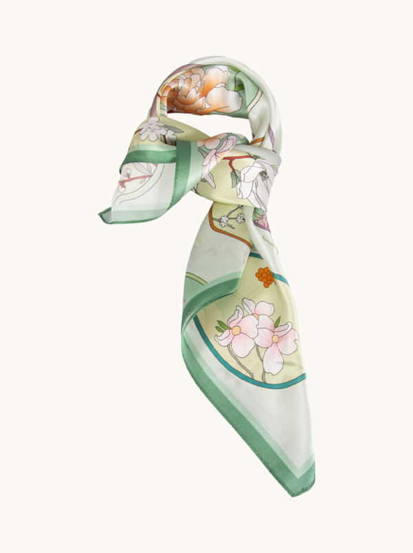 Apaszka jedwabna Wachlarz Ciszy 68x68 cm