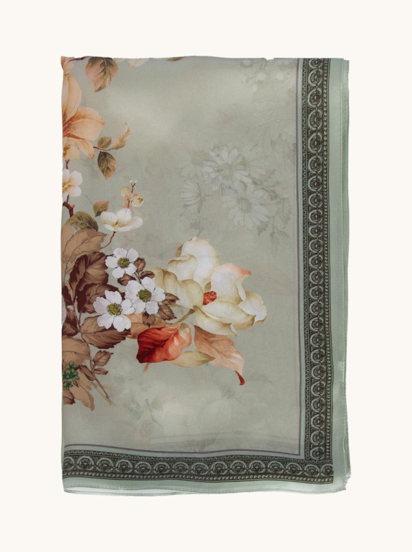 Szal jedwabny Echo wiosny 55 cm x 175 cm