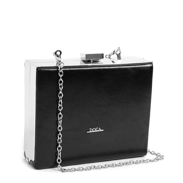 Czarna elegancka torebka damska na ramię