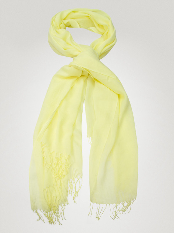 wiosenny żółty szal